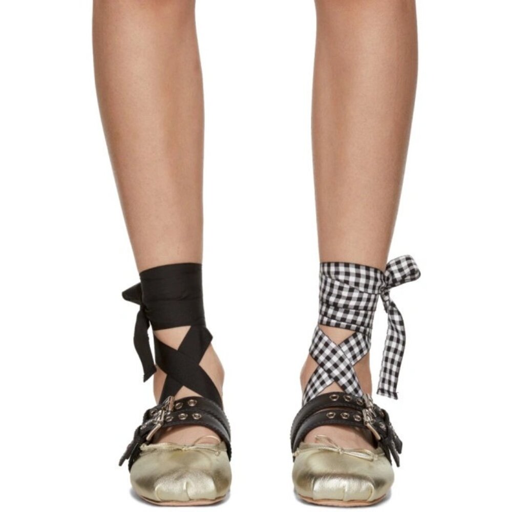 RARE Miu Miu ballet flat. Worn just a handful of times, still in box.